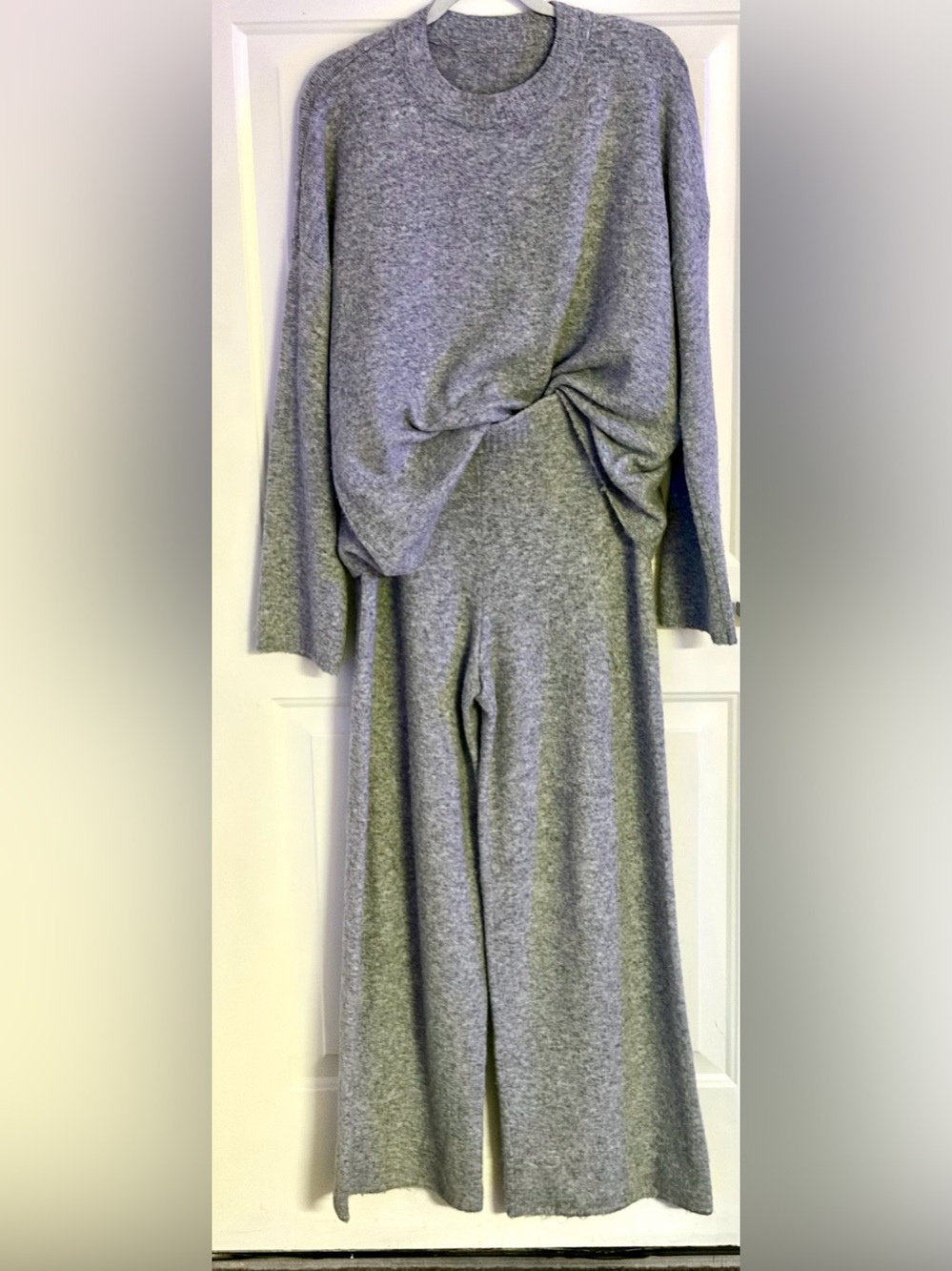 H&M grey Knit Sweater Set Like New